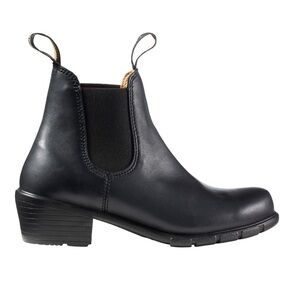 Blundstone 1671 Heeled Series Black Leather Chelsea
Boots Women's 9